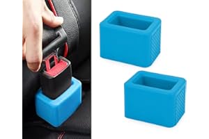 DS. DISTINCTIVE STYLE Seat Belt Holder Easy Access Seatbelt Accessories for Kids 2 Pieces(Blue)