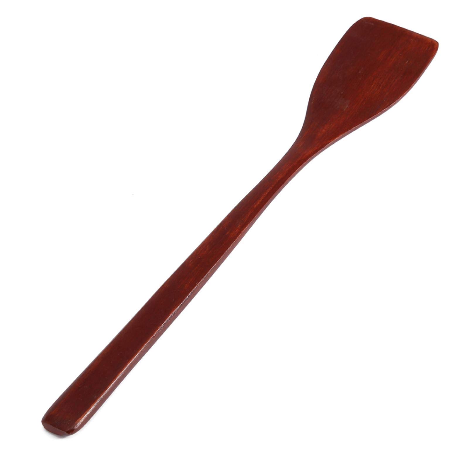 Turner, Heat Resistant Safe More Flexible Wooden Spatula, Moisture-Proof Cooking for Non-Stick Pan Dishwasher Housewife(red)