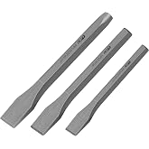 C&amp;T 3-Piece Heavy Duty All Purpose Cold Chisels Kit, 3/8, 1/2, 5/8 in | for Carpentry, Metalwork, Woodwork &amp; Masonry work
