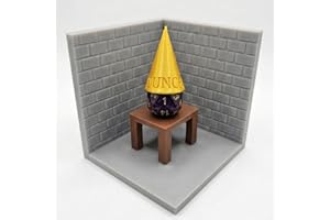 DSSWEN Dice Jail for D20 - Funny DND Dunce Cap Diorama Dice Throne - Dungeons and Dragons Accessory for Misbehaving Dice - TT