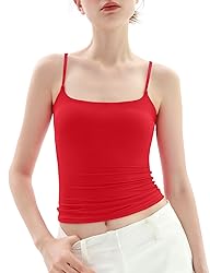 PUMIEY Womens Tank Tops Square Neck Sleeveless