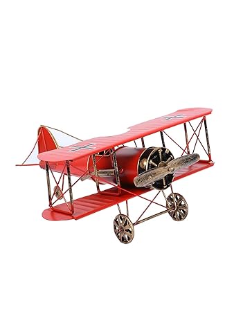 Zahab Imported Vintage Metal Airplane For Home And Office Decor