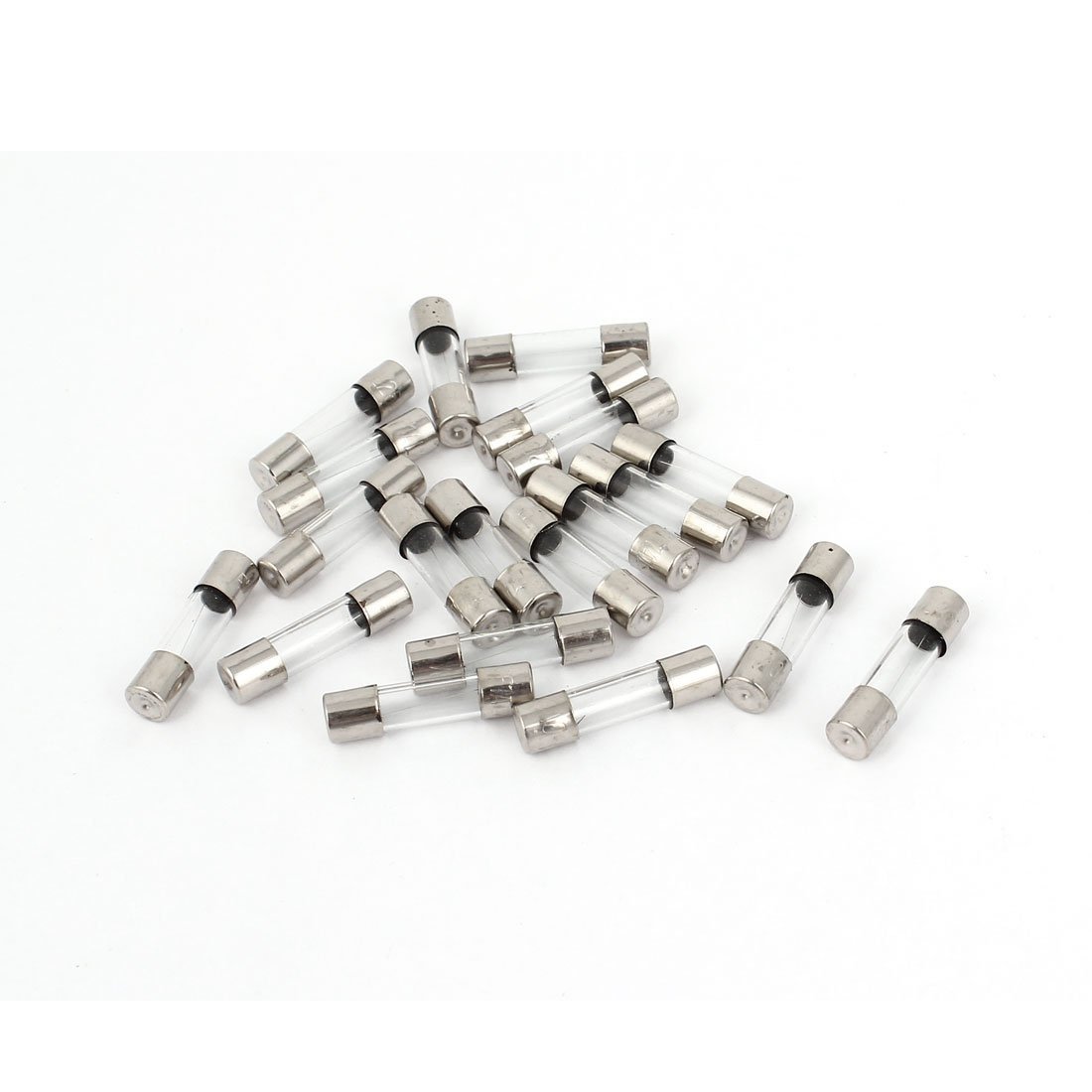sourcingmap 20 Pcs 250V 1A F1AL Fast Blow Type Glass Tube Fuses 5mm x 20mm