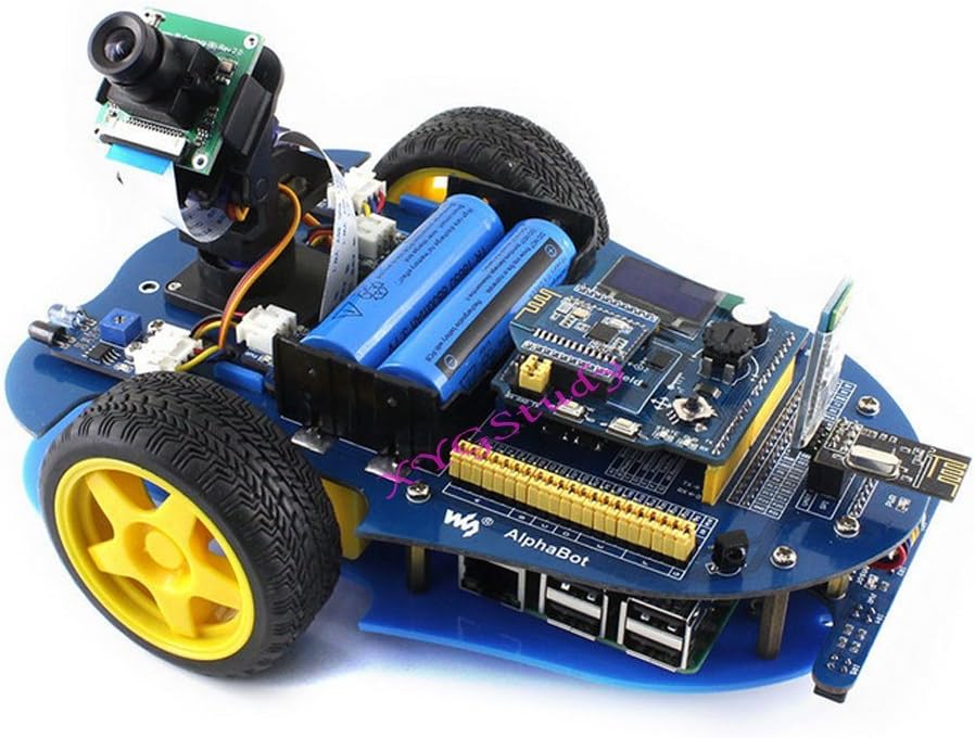 New AlphaBot Raspberry Pi 3 Model B Robot Robotic Platform Building Starter Kit with Camera IR Control @XYGStudy