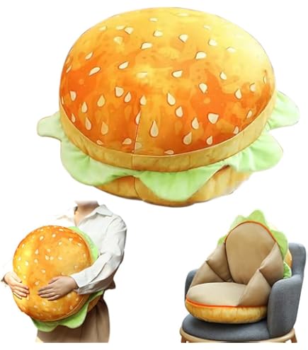 Amazon.com: LYFJMUS 3D Simulation Cheeseburger Plush Pillow