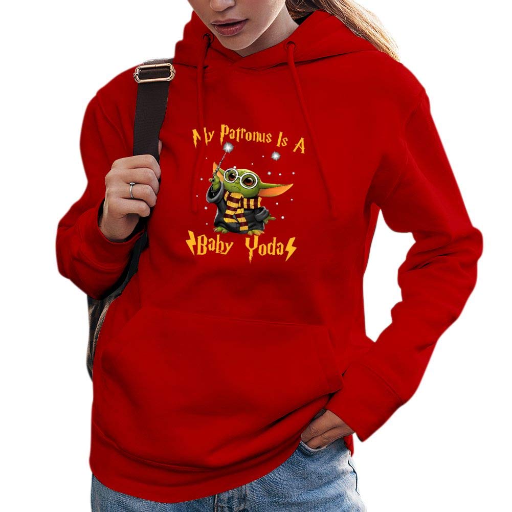 NEWXILOO My Patronus is A Baby Yoda Hoodie Baby Yoda Sweatshirts for