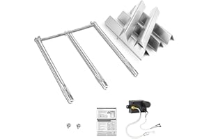 Uniflasy 7636 Flavorizer Bars 15.3 Inches 69787 Burner Tube 18 Inches and Ignitor Wire Electrode for Weber Spirit & Spirit II 300 Series Spirit E-310 E-320, S-320 E/S330 with Front Mounted Control