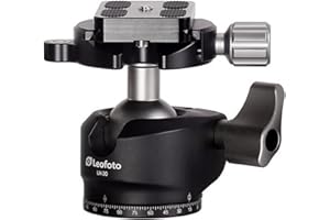Leofoto - LH-30 Tripod Head with BPL-50 Quick Release Plate - Height: 80mm - Load Capacity: 15 kg - User Friendly - LH-30+BPL-50