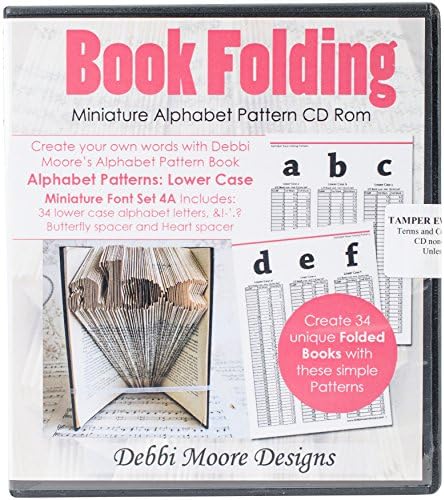 CDSET382 Debbi Moore CD Rom Book Folding Patterns-Times New Roman Alpha 4A, Mini Lower