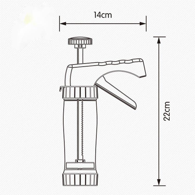Stainless Steel Cookie Press Gun Kit - with 13 Metal Cookie Press Discs and 7 Icing Tips for Biscuit, Cake Decoration（Stainless Steel）