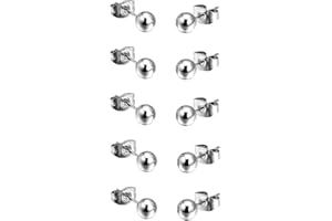 Paialco Women's Polished Round Ball Stud Earrings