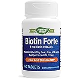 Nature's Way Biotin Forte 3mg with Zinc, 60 Count (Pack of 1)