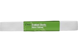 Dritz 3/4" Braided Elastic, 9 Foot (Pack of 1), White