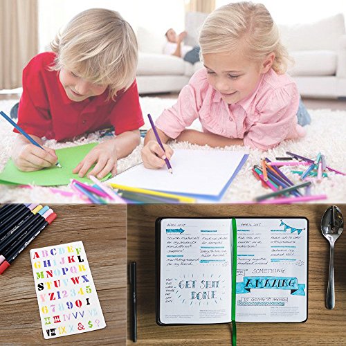 image for Bestgle DIY Drawing Template Journal Stencil Set Planner Stencils for 