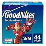 GoodNites Bedtime Bedwetting Underwear for Boys, S-M, 44 Count