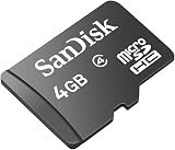 SanDisk 4GB MicroSDHC Card Class 4 SDSDQM-004G-B35 Memory Storage