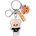 Feenmai Cartoon Keychain for Kids, Stray Kids Keychain Cute Animal Pendant, Acrylic Double Sided Pattern SKZ Backpack Pendant