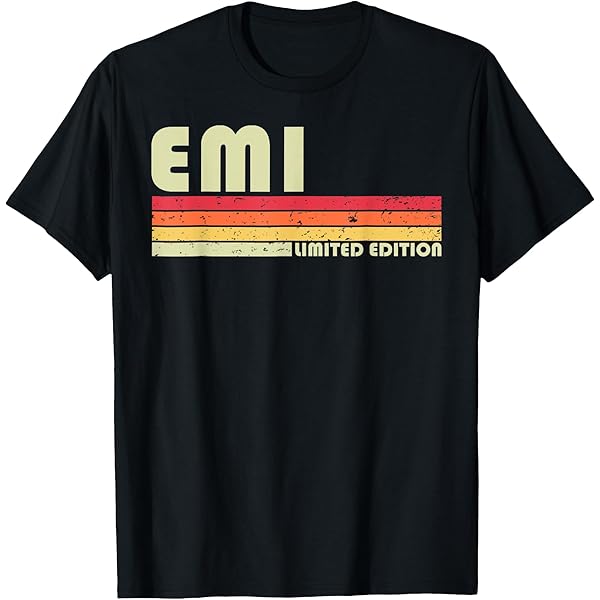 Amazon.com: Emi Retro Vintage Japanese name T-Shirt : Clothing
