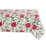 DII 100% Cotton, Machine Washable, Dinner and Holiday Tablecloth - 52x52