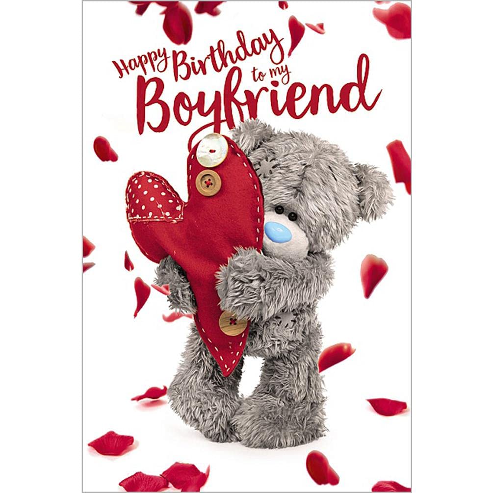 Me to You Happy Birthday Boyfriend 3D Card,Mixed,Size:6x9,ALM93026