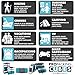 PRO Packing Cubes for Travel | 10 Piece Luggage Organizer Set | Premium Quality Travel Cubes for Packing Suitcase, Carry-on, Bags and Backpack - Aqua-White