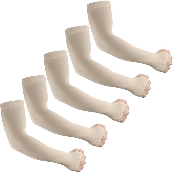 4 Pcs UV Protection Compression Arm Sleeves – Cooling Sun Sleeves For Men & Women, Perfect For Golf, Sports & Outdoor Work