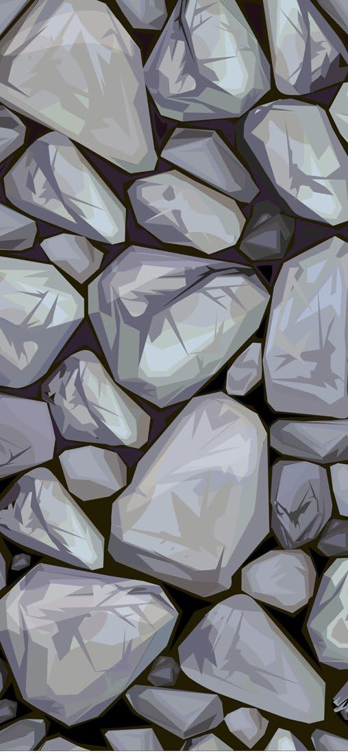 PeelitStickit Stone Pattern Design, Wallpaper, Wall Mural ID-032, vinyl, Multi-colour