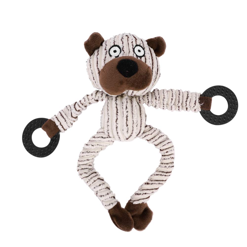 Squeaky Dog Plush Toy - Durable Puppy Chew Toys for Boredom & Teething, Interactive & Cuddly, Keeps Small, Medium & Large Dogs Happy