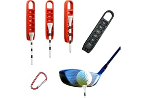 LEIAIRUI Golf Tee Elevator Golf Tee Height Adjuster, 20-70mm Precision, Portable 3D Printed Tee Setter for Accurate Placement and Game Performance