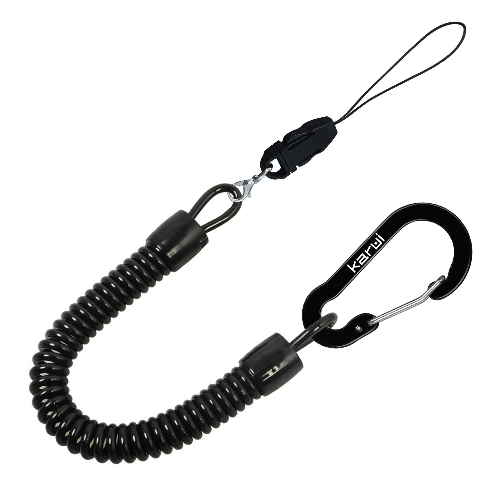Karui カールコードストラップ ブラックの商品画像