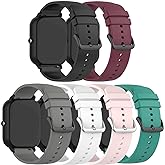 E ECSEM 6Pack Wristband Compatible for Hero Band III Silicone Quick Release Replacement Strap Bands for Hero Band III Smartwatch for Men Women