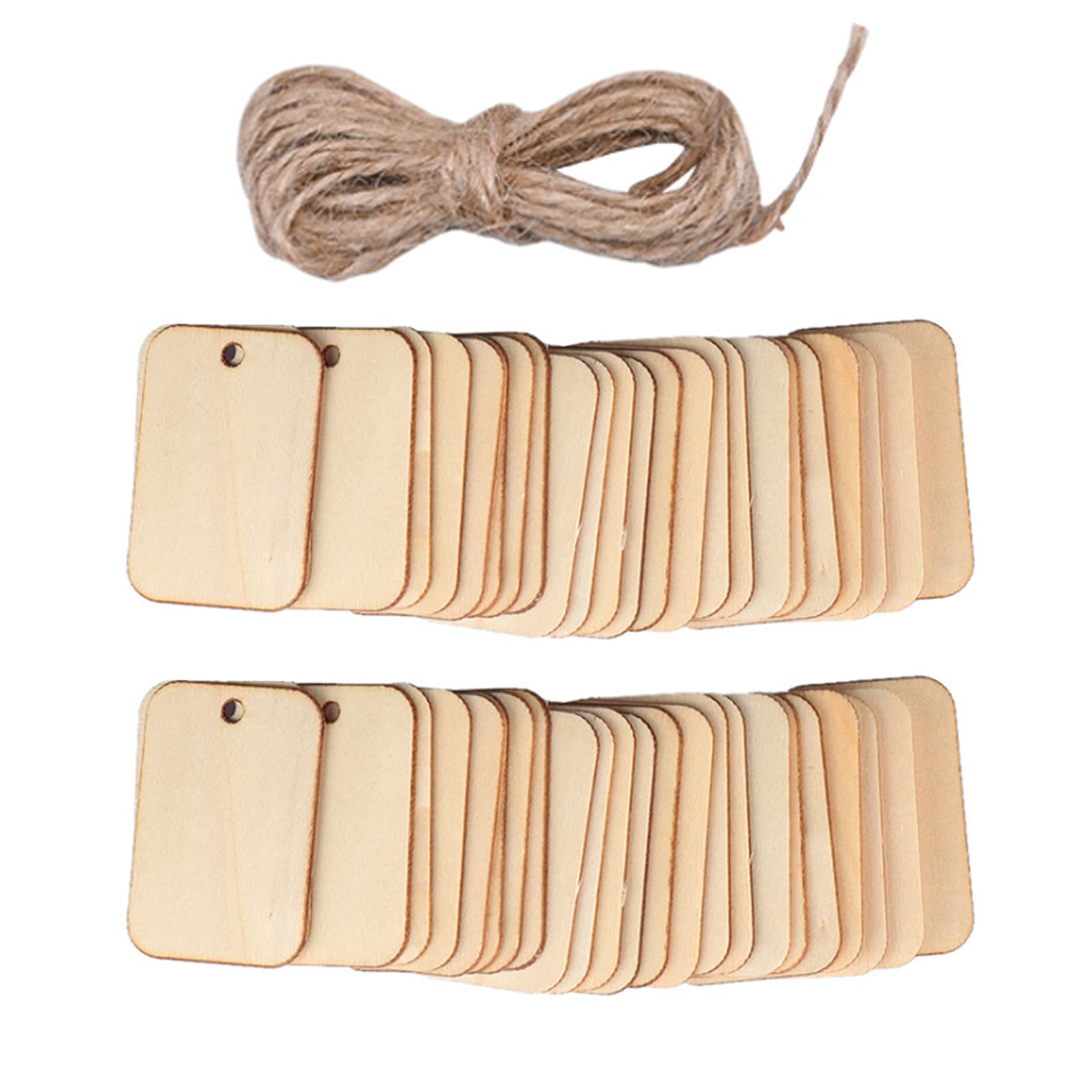 125 Natural Wood Slices with Holes Unfinished Wood slicess DIY Crafts of Woodchips Stitch Party Decorations for Anniversaries, Wedding Gifts Christmas Hanging Decorations and Pyrography Wood
