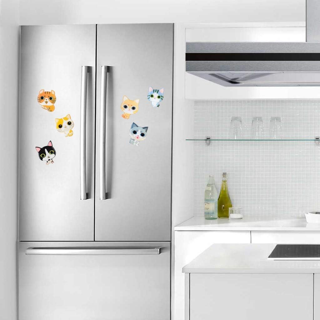 Amazon Co Jp Xindda かわいい猫のイラストシリーズ マグネット冷蔵庫ステッカー 6枚 スポーツ アウトドア