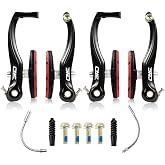 CNC V Brake Set, Bicycle Linear Pull V Brakes for Front/Rear Wheel, Long Arm 110mm, Black &hellip;