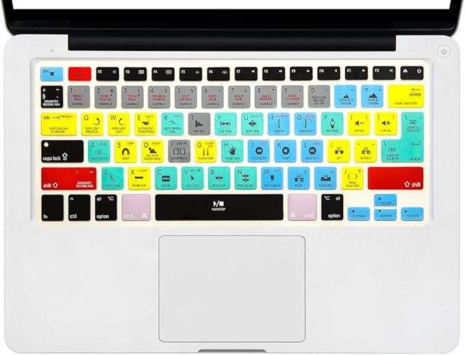 HRH Adobe Premiere Pro CC Shortcuts Hotkey Silicone Keyboard Cover Skin for MacBook Air 13