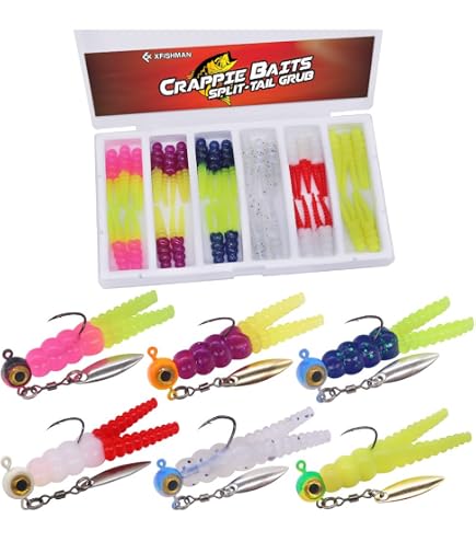 30x Mighty Craw Natural Grn Panfish Jigs – Weiche Produktbild-Vorschau 2