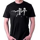 Banksy Star Wars Pulp Fiction, Men's T-Shirt, Black, Medium