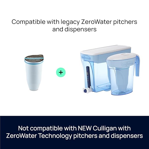 ZEROWATER OFFICIAL REPLACEMENT FILTER – 5-STAGE 0 TDS FILTER REPLACEMENT – SYSTEM IAPMO CERTIFIED TO REDUCE LEAD, CHROMIUM, AND PFOA/PFOS, 2-PACK