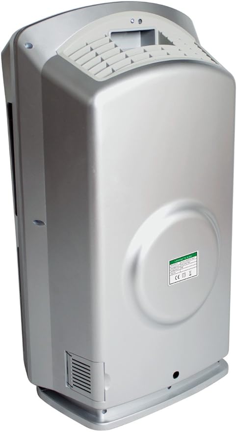 Baren B H03 Si Luftreiniger 46m Mit Sensor Und Hepa Aktivkohle Fotokatalyse Filter Ionisator Uv Licht Ozongenerator Silber Amazon De Baumarkt