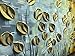 Asdam Art - Gold Daisy Oil Paintings on Canvas Budding Flowers 100% Hand-Painted 3D Abstract Art Floral Wall Art Decorations for Living Room Bedroom Dinning(20X40in)