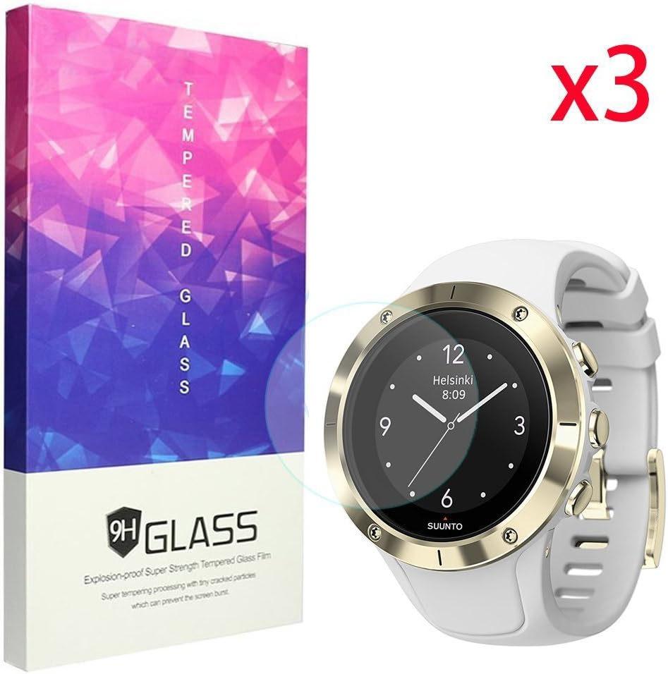 Ceston 9H Tempered Glass Screen Protector for Suunto Spartan Trainer Wrist HR (3 pack)