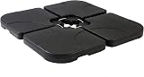 Straame 4Pcs Garden Parasol Base Weight Stand 60/80Kg Cantilever Square view 2
