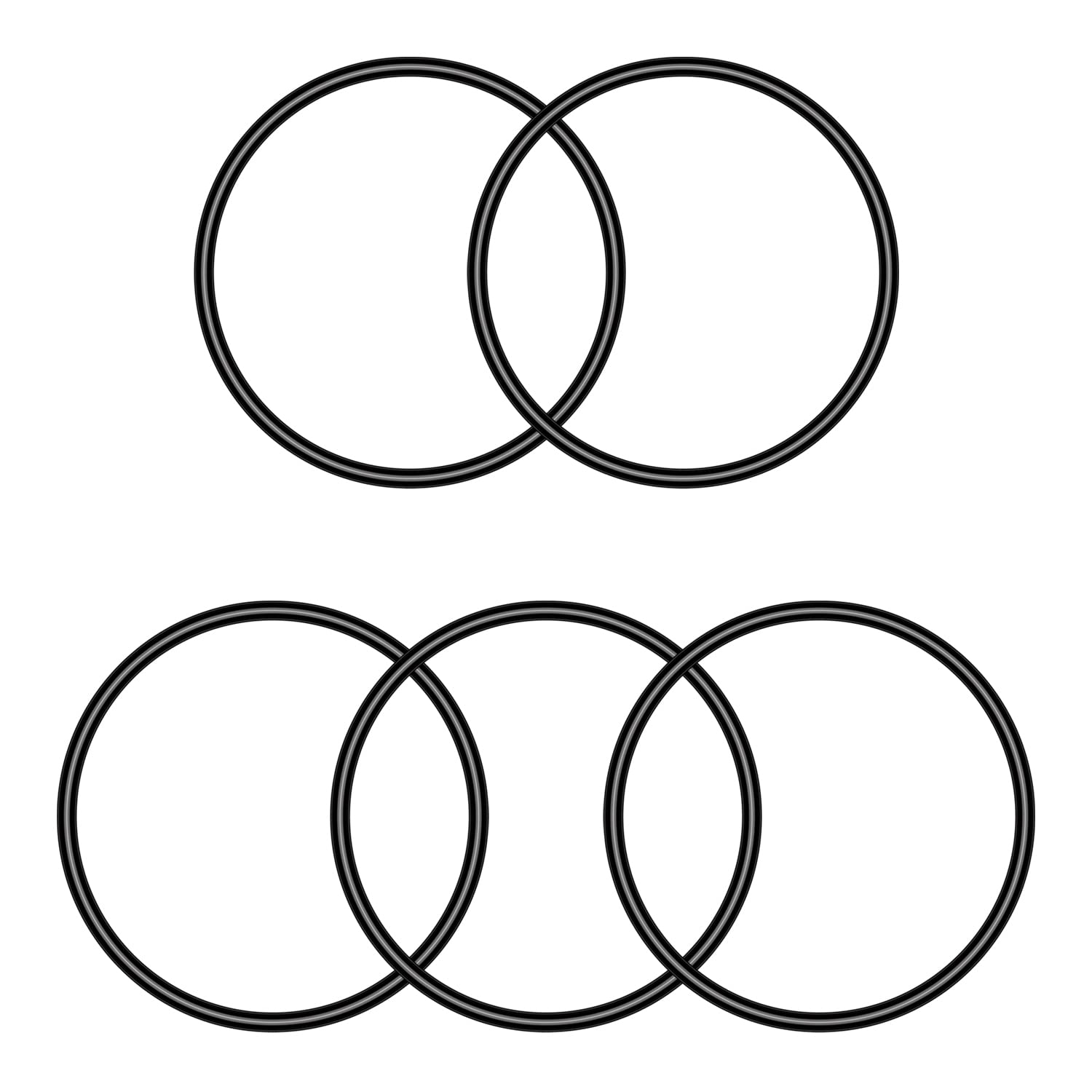 Othmro 10 Pcs Rubber O-Rings, Nitrile Rubber Washers Seal O Rings 125mm OD 118mm ID 3.5mm Width, Sealing Gasket for Taps, Plumbing — image 1