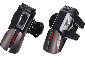 Tofficu 1 Pair Lightweight Game Controller Triggers Six-finger Linked Handle Gamepad Trigger for Mobile