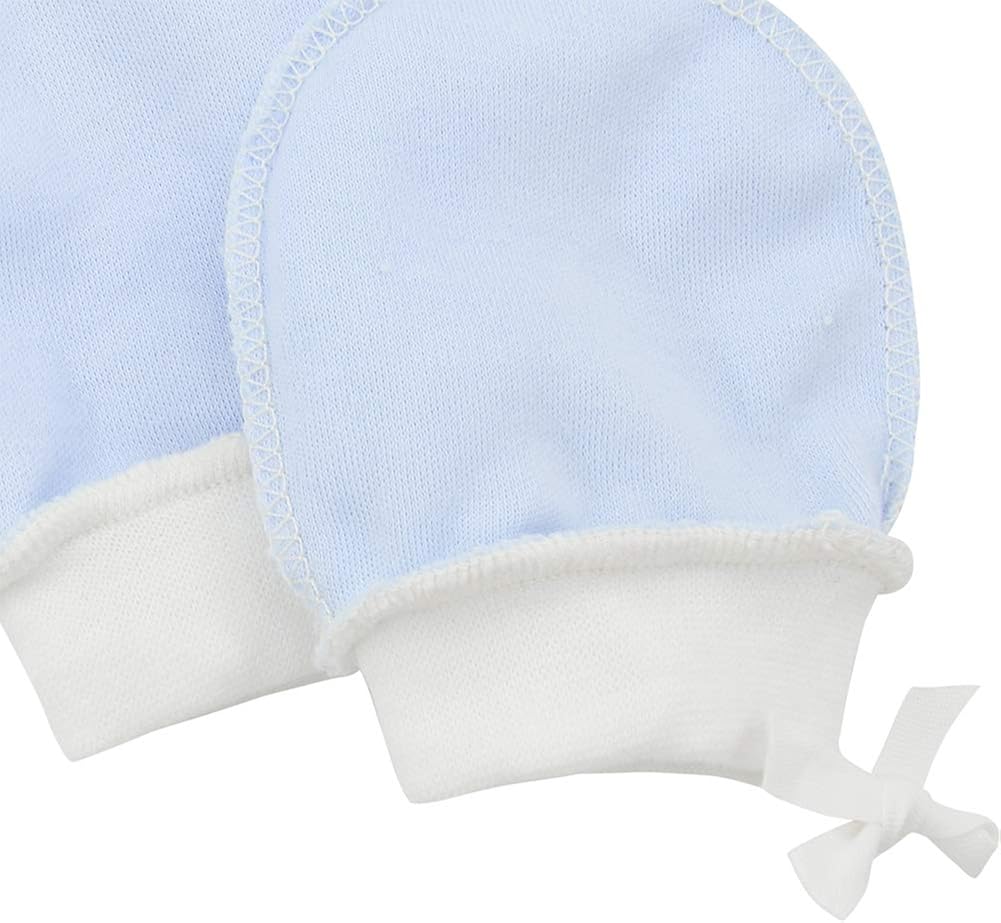 Baby Mittens 0-6 months Toddler Gloves with Drawstring No Scratch Newborn Mittens Boys Girls Gloves for Infant 6 Pair Pink: Clothing