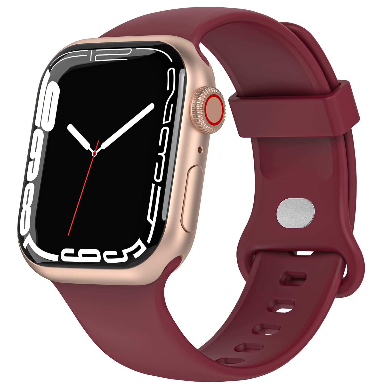 TopPerfekt Sport Straps Compatible with Apple Watch Strap 41mm 40mm 38mm, Soft Silicone Wristbands Replacement Strap for Apple iWatch Series 8 7 6 5 4 3 2 1 se Ultra for Women Men kids
