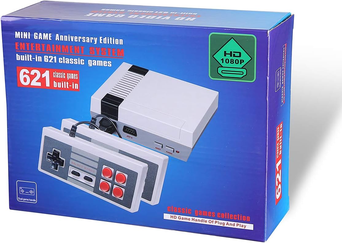 Retro Family Game Mini Console - with 621 TV video game