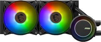 MSI MAG E240 AIO CPU Cooler ARGB Dual-Chamber Pump 120mm Fans