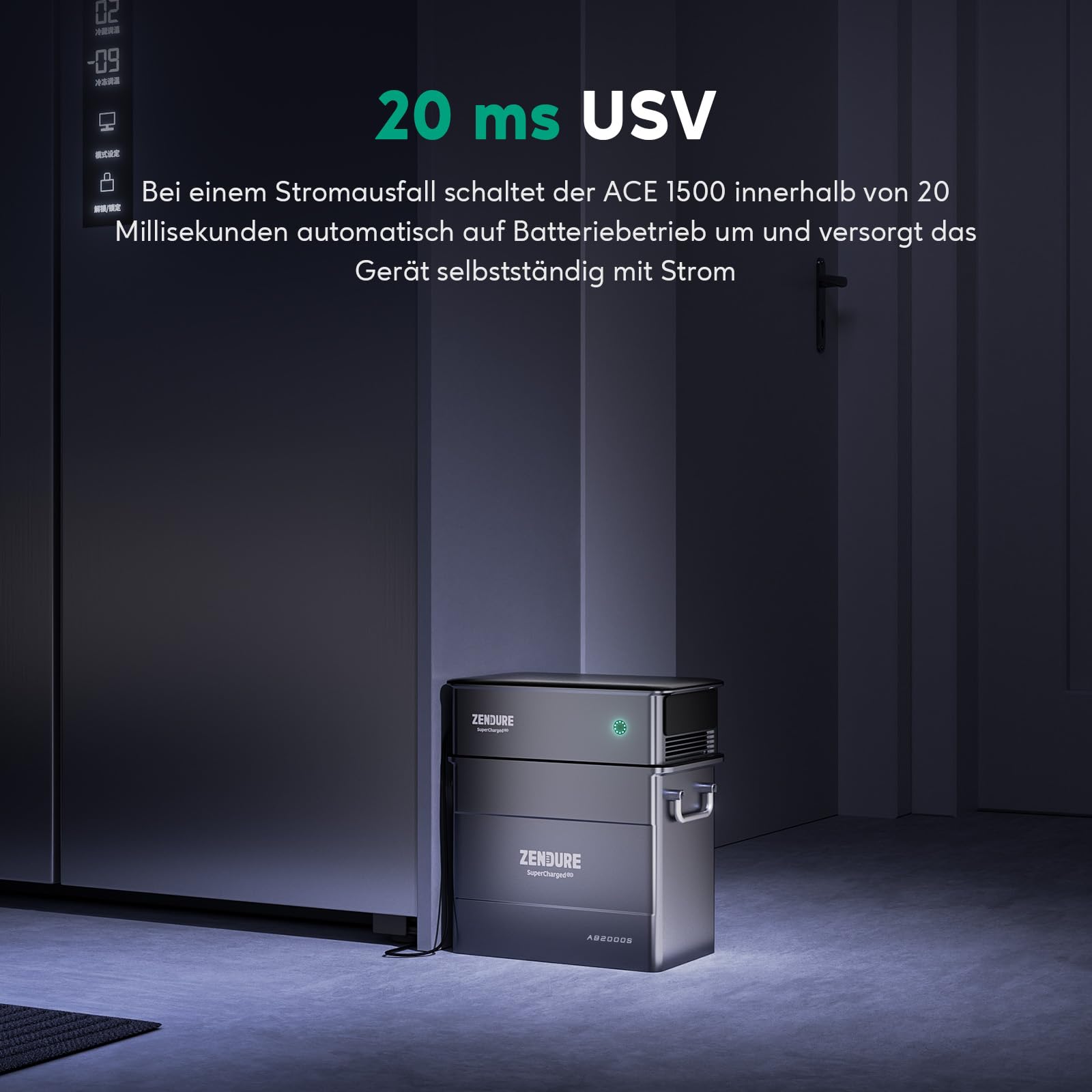 Zendure SolarFlow Ace 1500, 400W Solar Eingang, Plug und Play Off-Grid AC Modul, Kompatibel mit AB-Serie Akku, Geeignet für Notfälle bei Stromausfall, Camping, Verwendung im Freien usw 6
