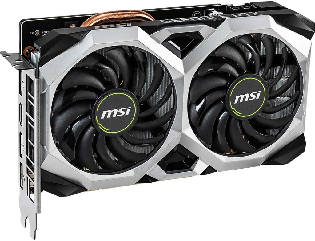 MSI Gaming GeForce RTX 2060 6GB GDRR6 192-bit HDMI/DP Ray Tracing Turing Architecture VR Ready Graphics Card (RTX 2060 VENTUS XS 6G OC)